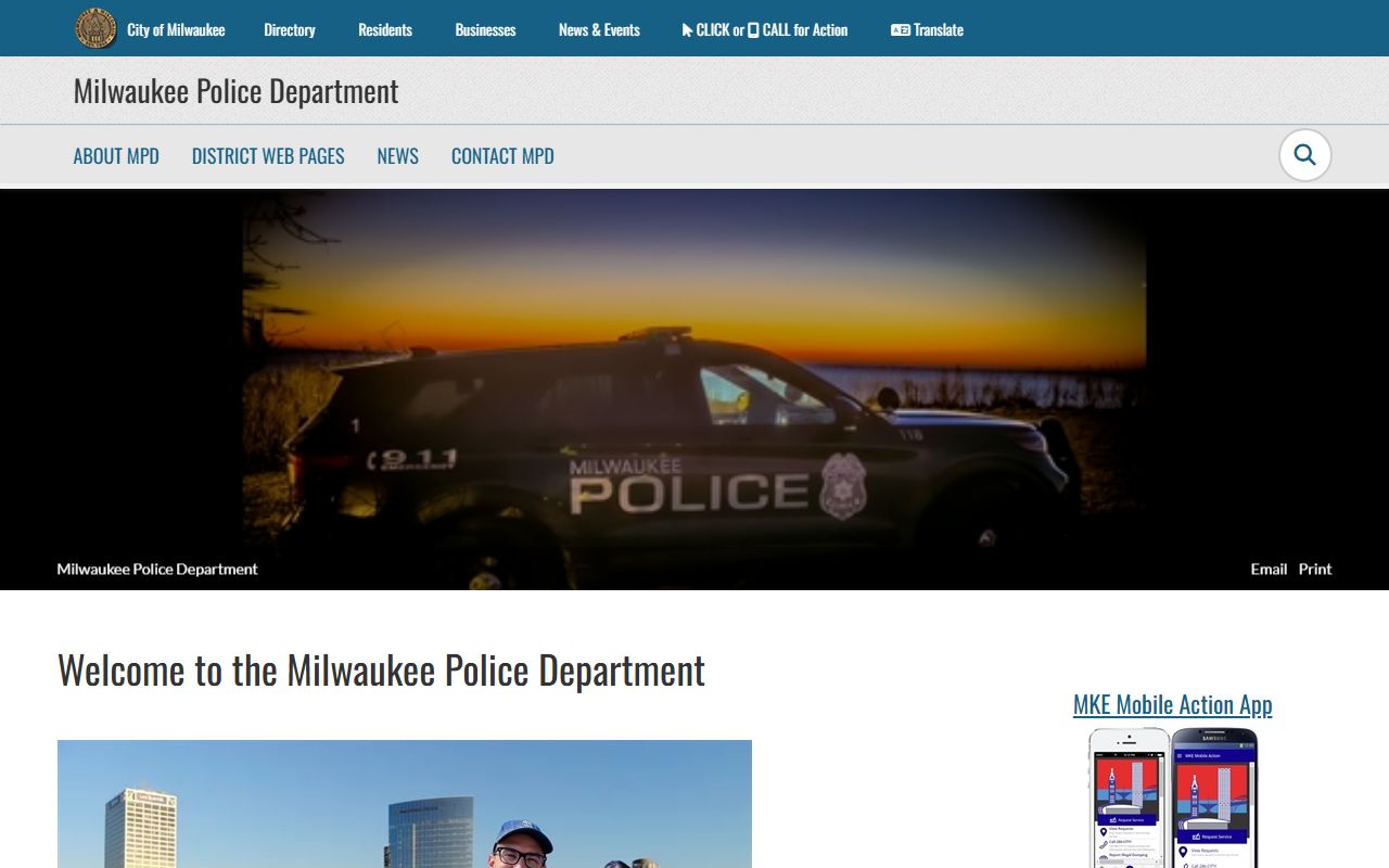 Milwaukee Phone Directory police department