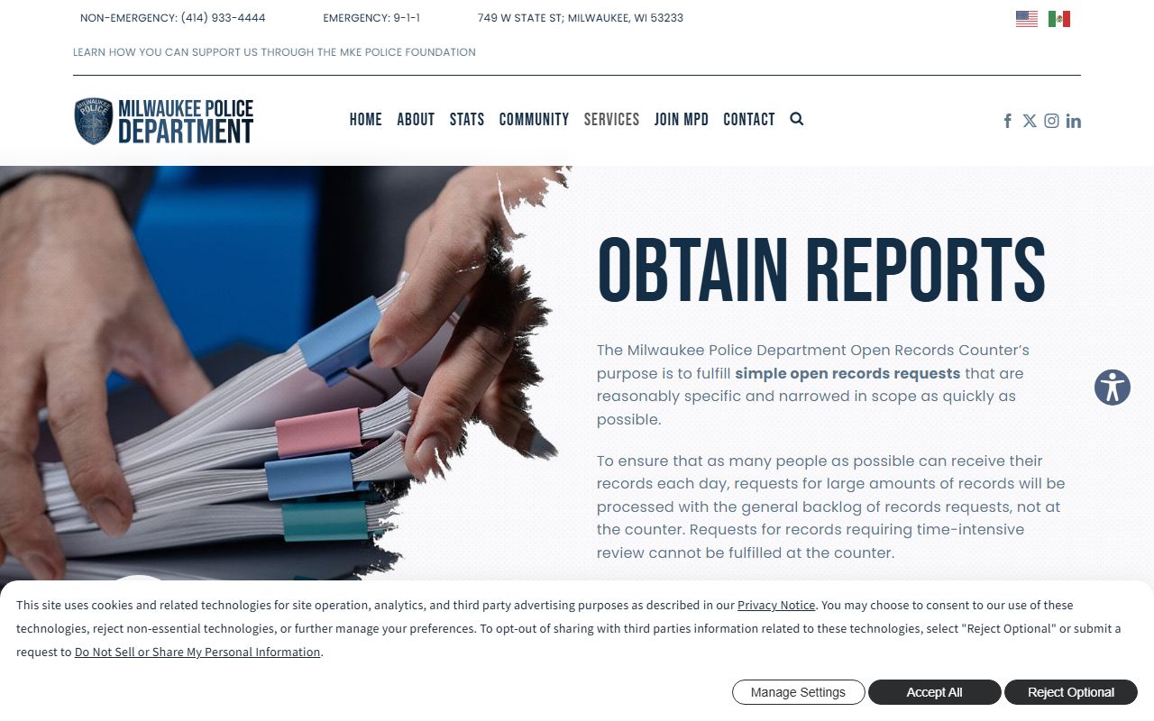 Milwaukee Phone Directory police reports