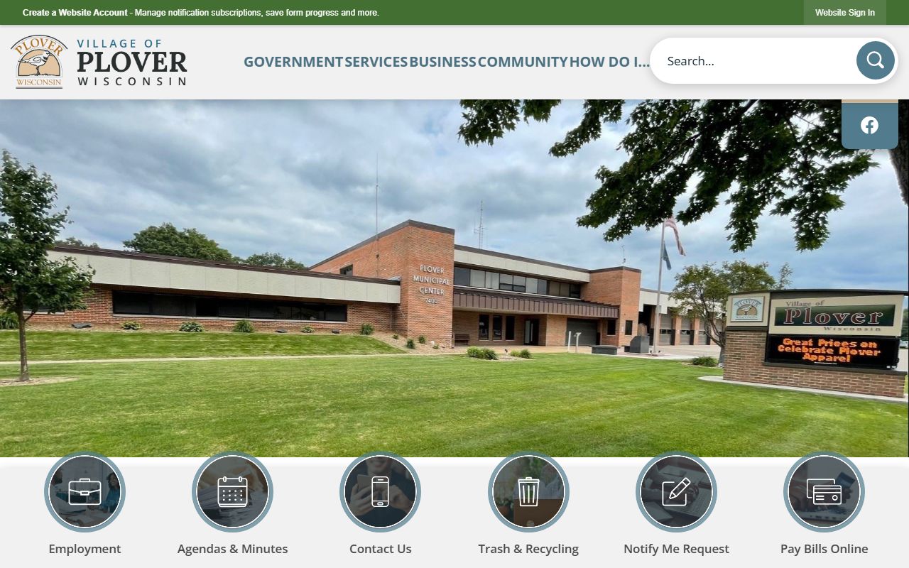 Plover Phone Directory village portal