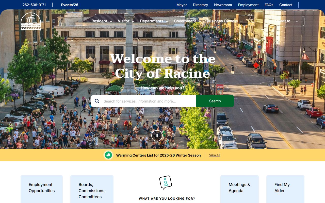 Racine Phone Directory city portal