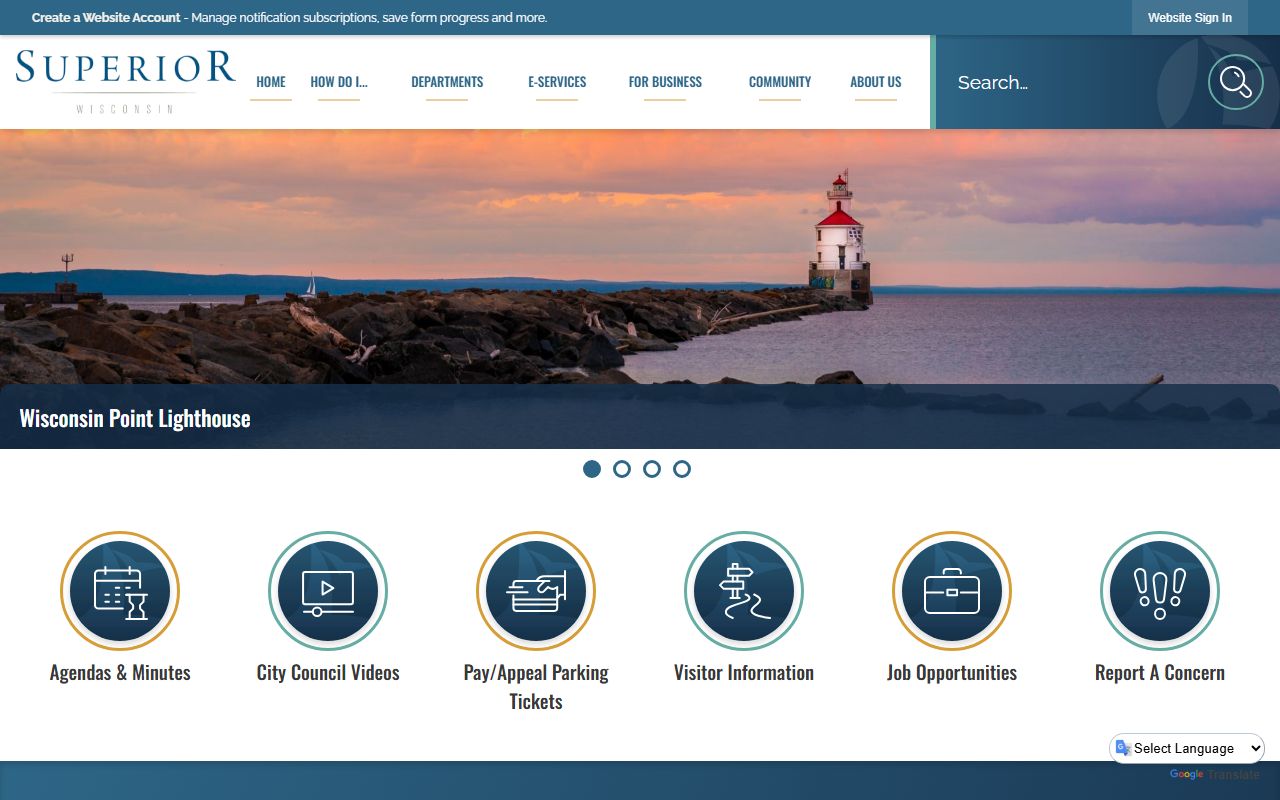 Superior Phone Directory city portal