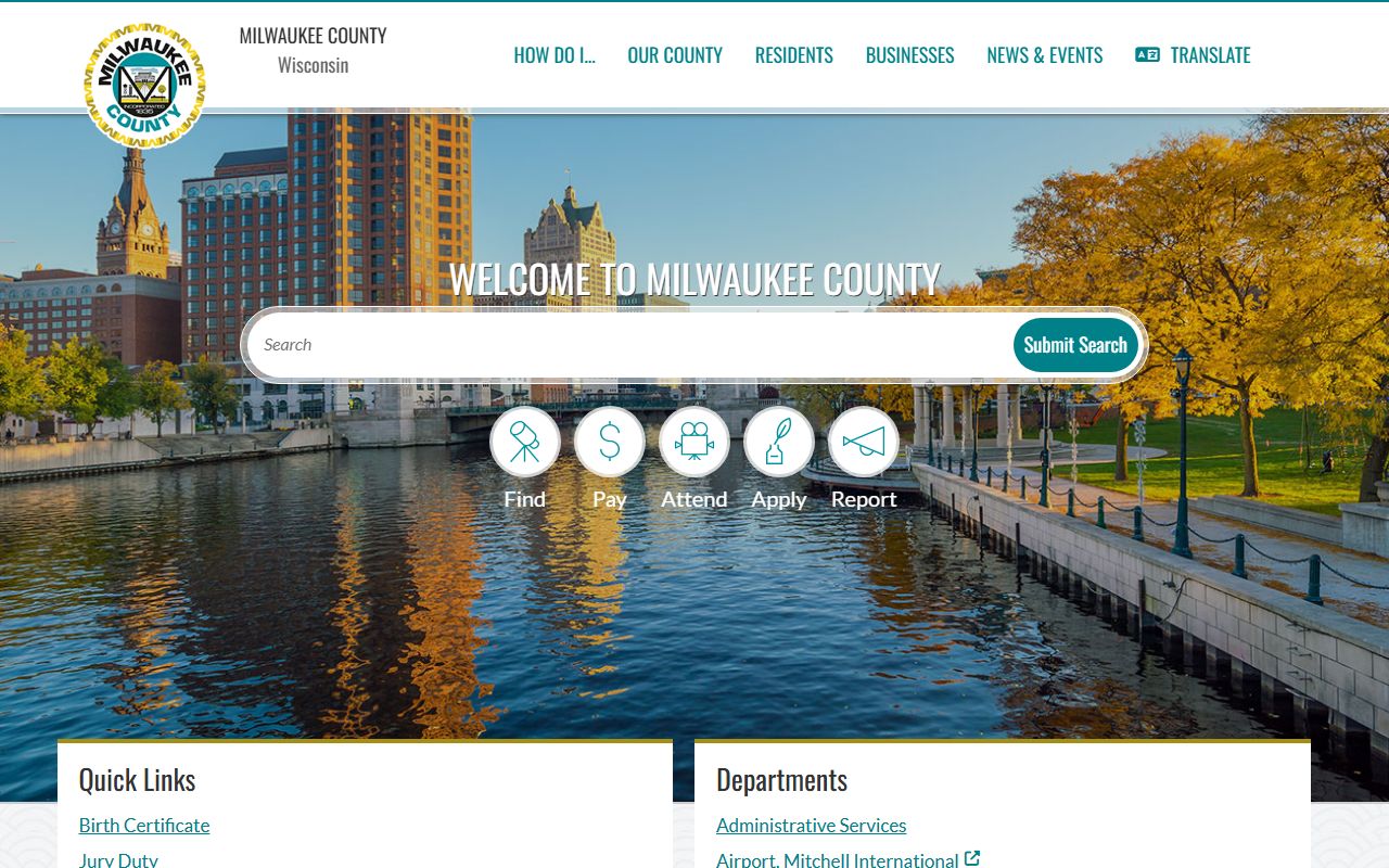 Milwaukee County Phone Directory county portal
