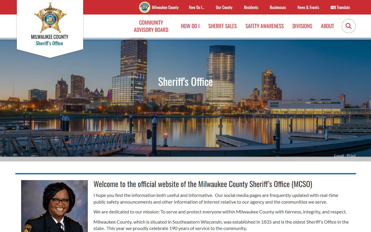 Milwaukee County Phone Directory Sheriff's Office