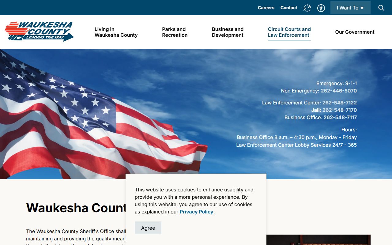 Waukesha County Phone Directory sheriff records